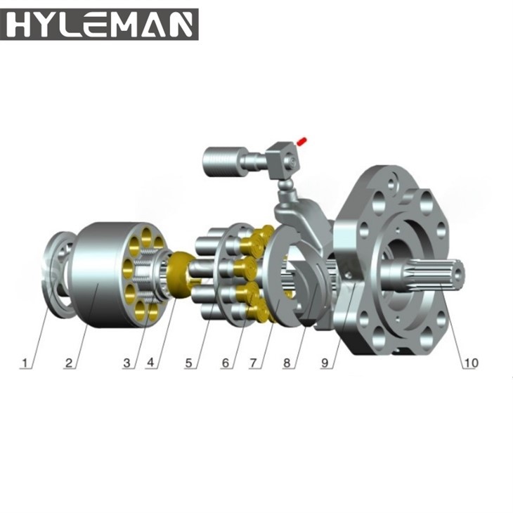 K3V63DT-180DT/280/G280/G180/K5V80-200 Excavator Kawasaki Pompa Hidrolik Suku Cadang